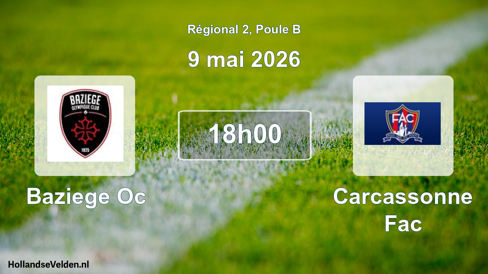 Scheduled Match: Baziege Oc - Carcassonne Fac (9 May 2026)