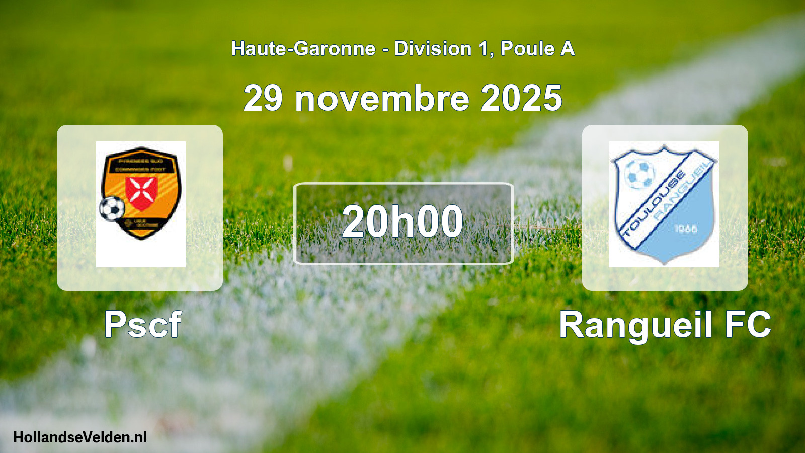 Scheduled Match: Pscf - Rangueil FC (29 November 2025)
