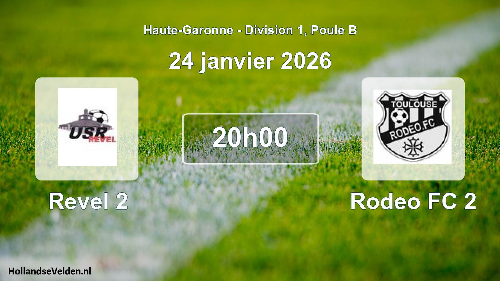 Match programmé: Revel 2 - Rodeo FC 2 (24 janvier 2026)