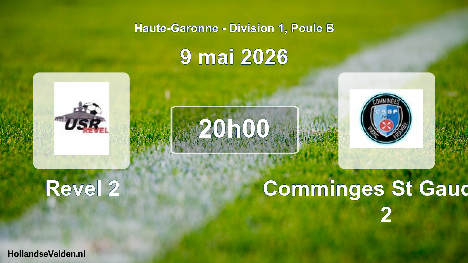 Geplande wedstrijd: Revel 2 - Comminges St Gaudens 2 (9 mei 2026)