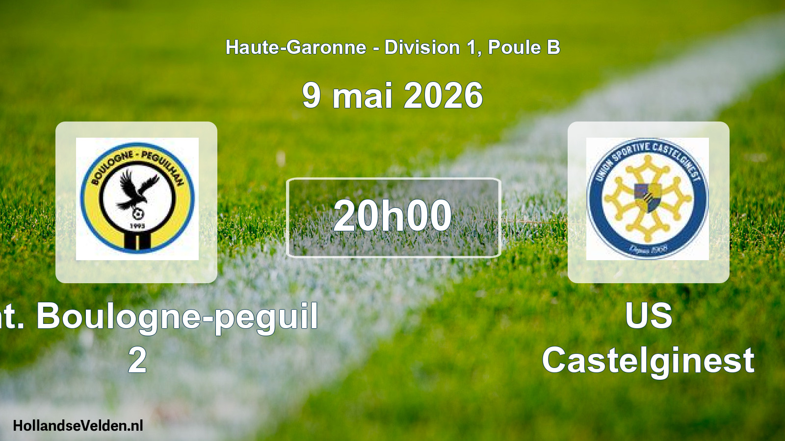Scheduled Match: Ent. Boulogne-peguil 2 - US Castelginest (9 May 2026)