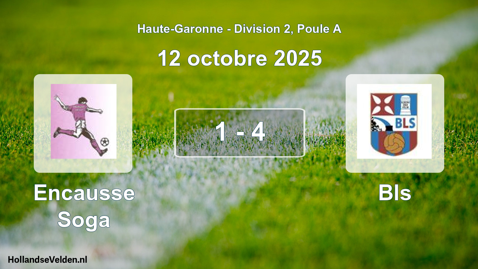 Match joué: Encausse Soga - Bls 1 - 4 (12 octobre 2025)