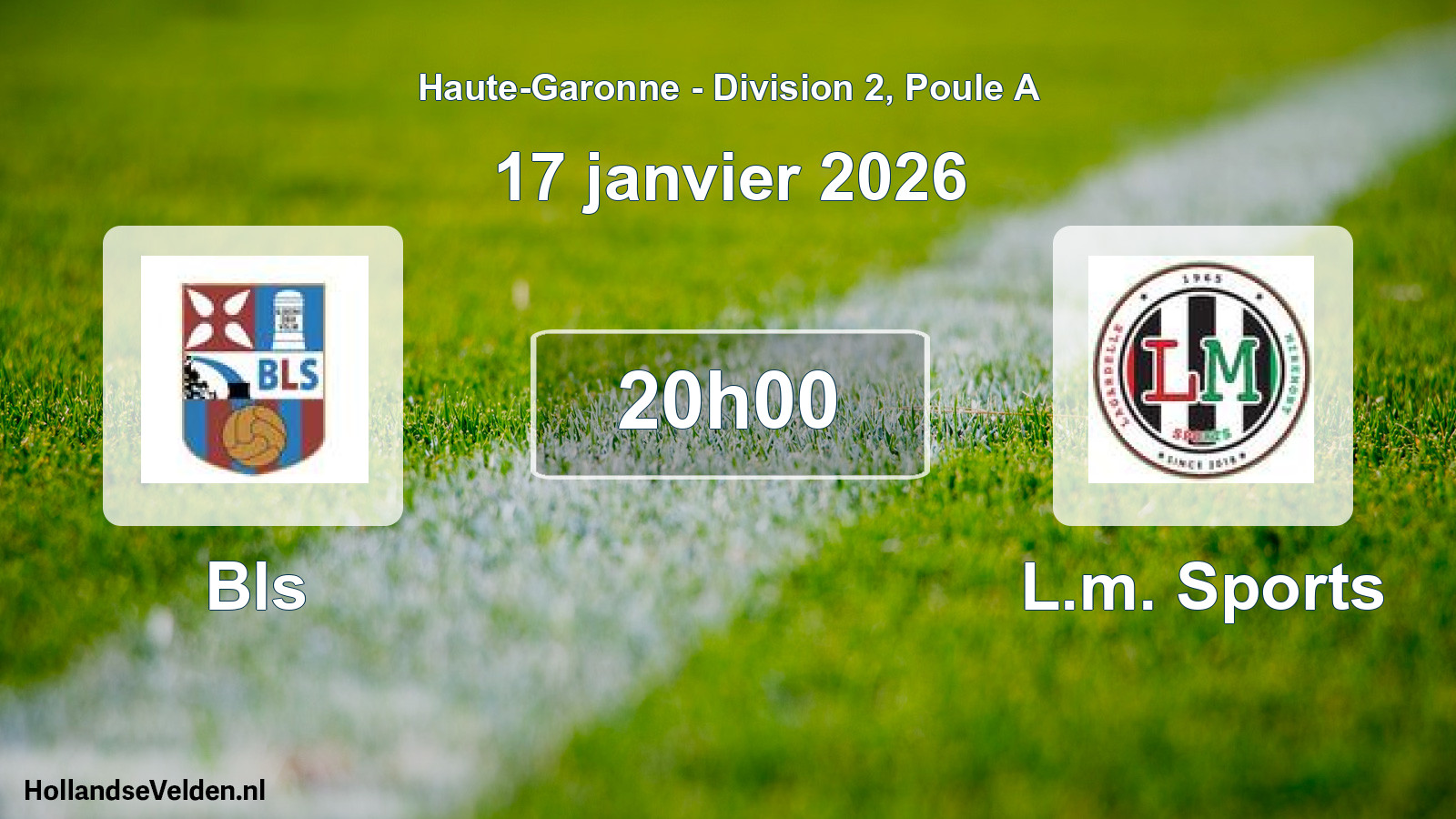 Scheduled Match: Bls - L.m. Sports (17 January 2026)