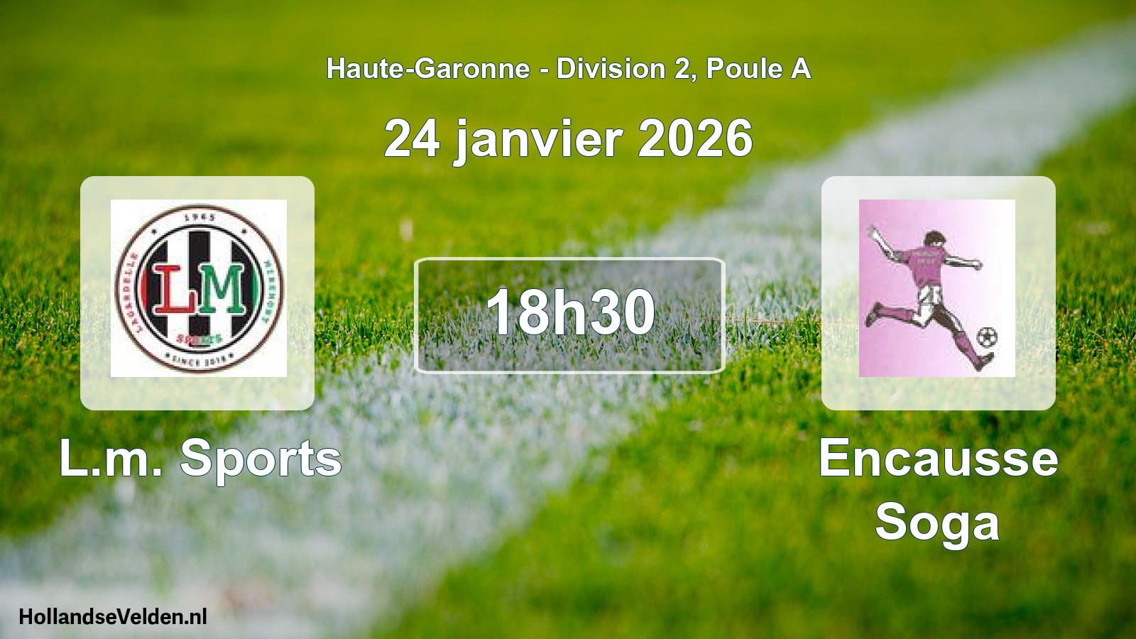 Match programmé: L.m. Sports - Encausse Soga (24 janvier 2026)