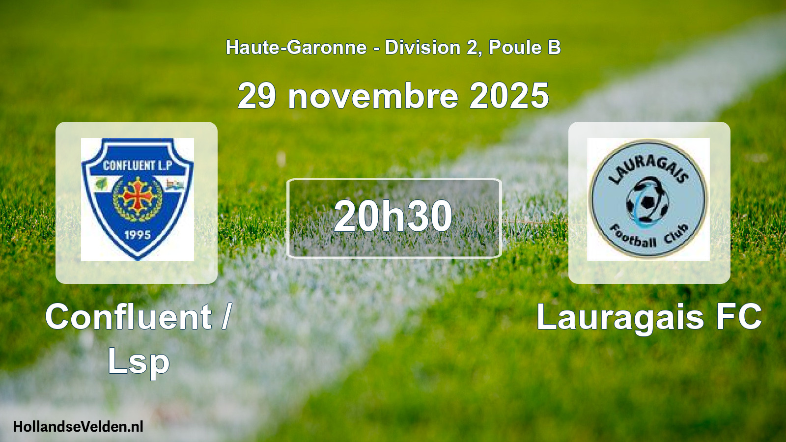 Match programmé: Confluent / Lsp - Lauragais FC (29 novembre 2025)