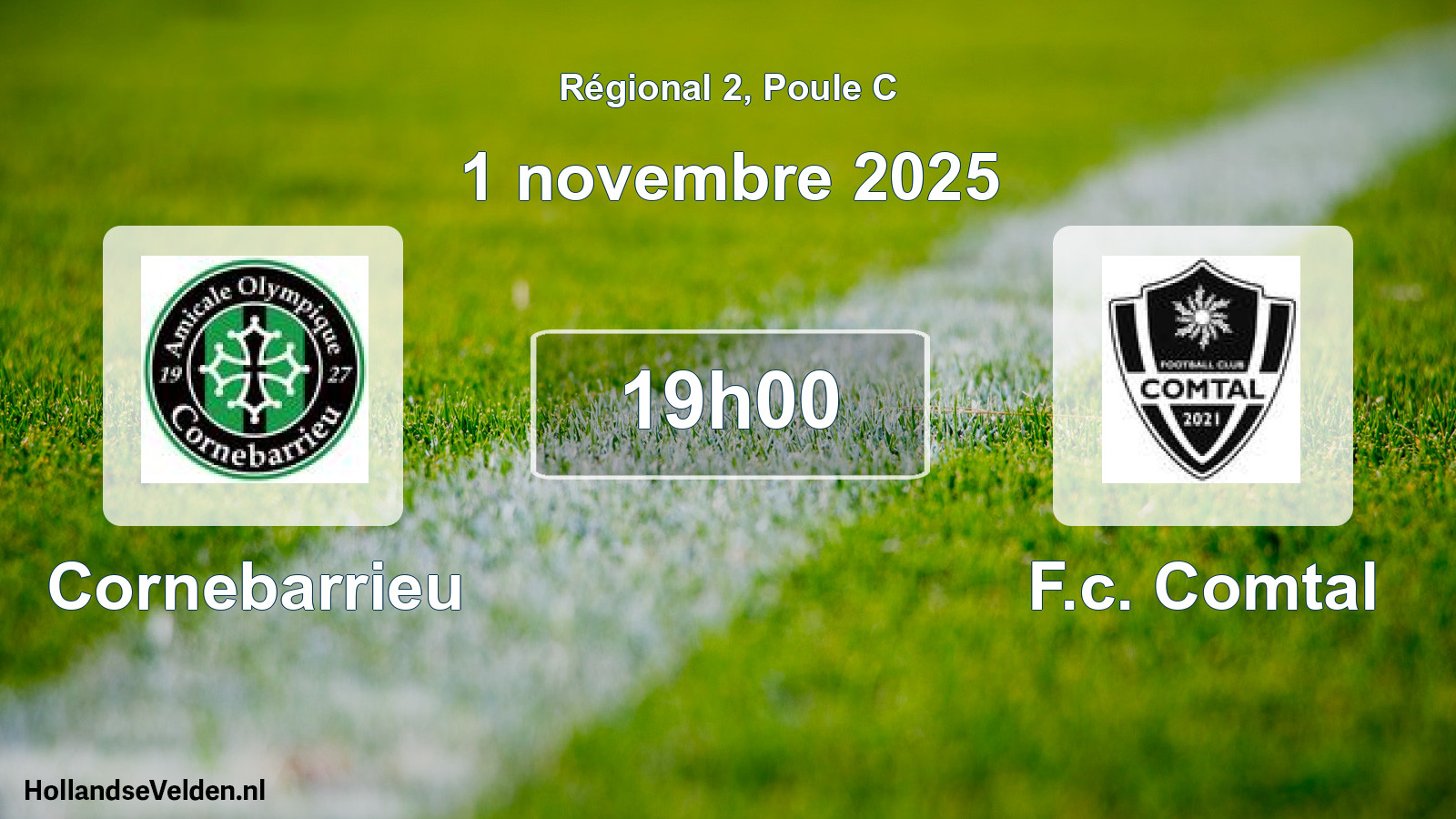 Geplande wedstrijd: Cornebarrieu - F.c. Comtal (1 novembre 2025)