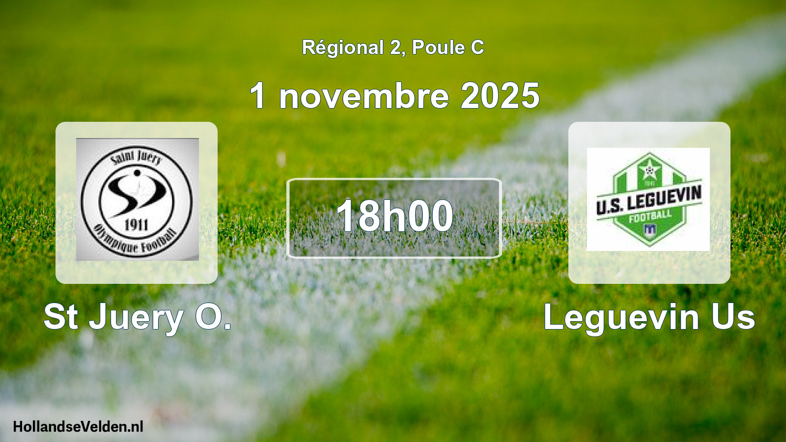 Geplande wedstrijd: St Juery O. - Leguevin Us (1 novembre 2025)