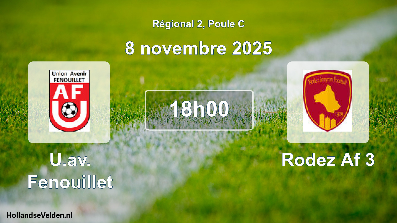 Geplande wedstrijd: U.av. Fenouillet - Rodez Af 3 (8 november 2025)