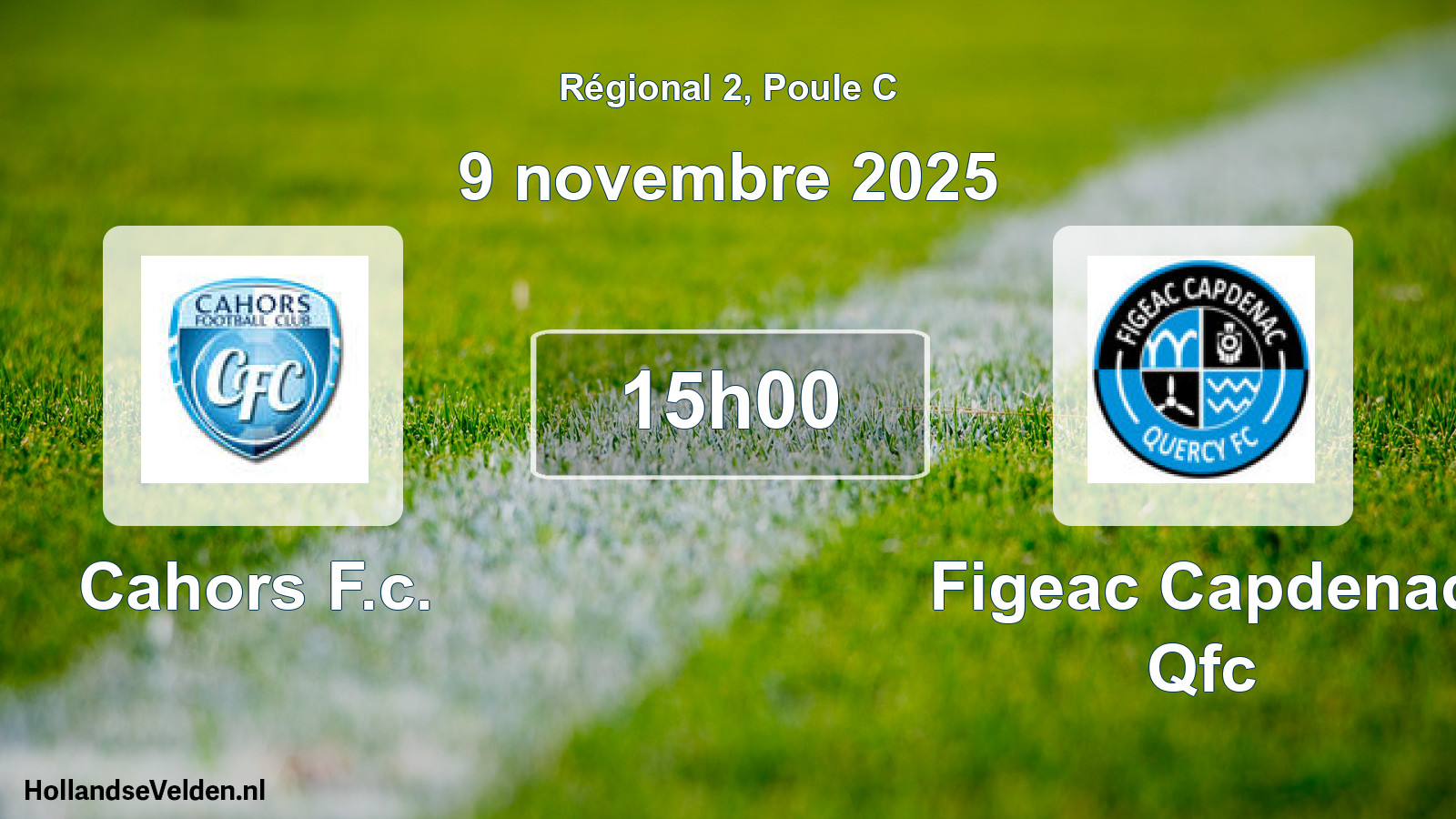 Scheduled Match: Cahors F.c. - Figeac Capdenac Qfc (9 November 2025)