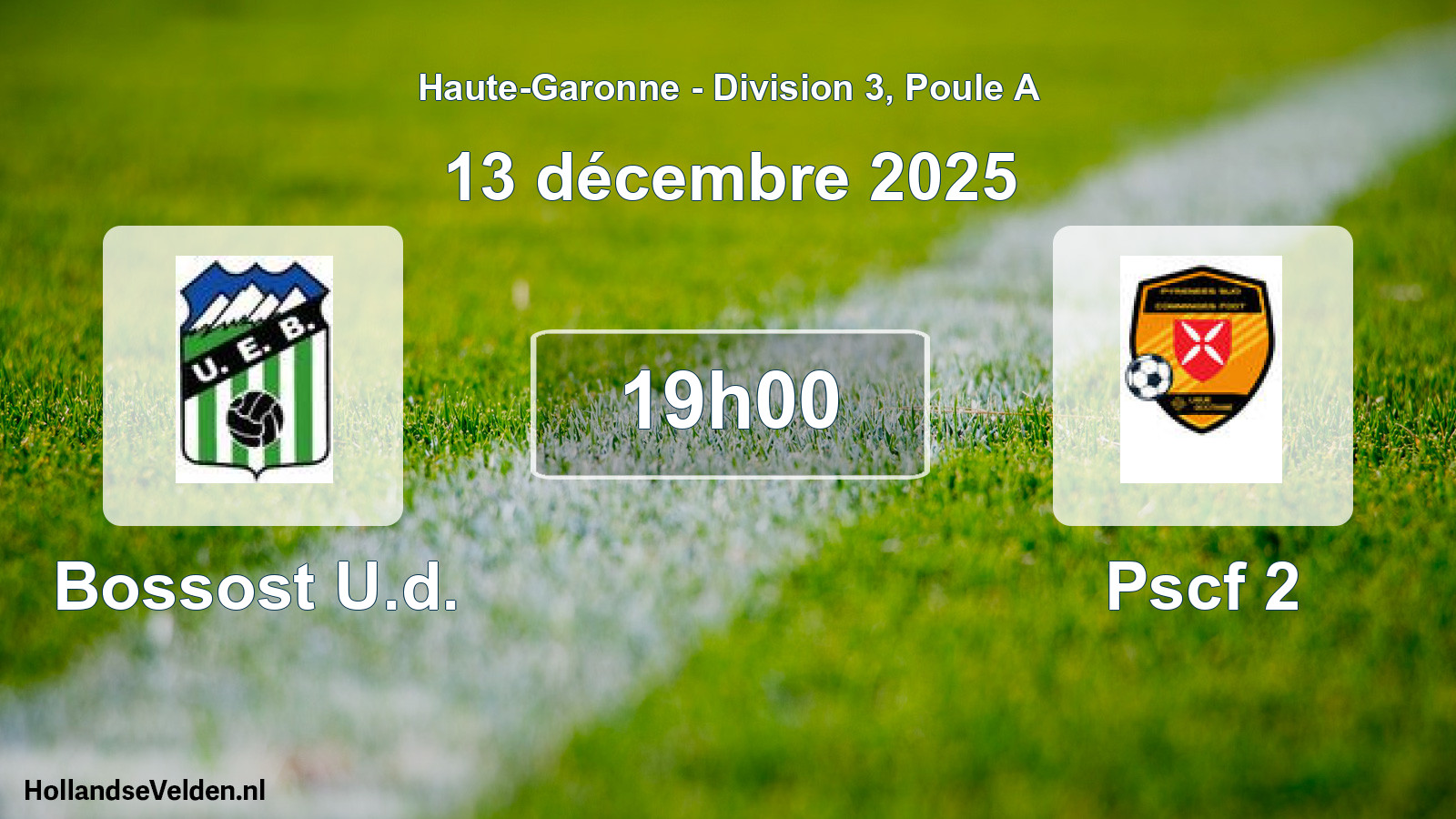 Match programmé: Bossost U.d. - Pscf 2 (8 novembre 2025)