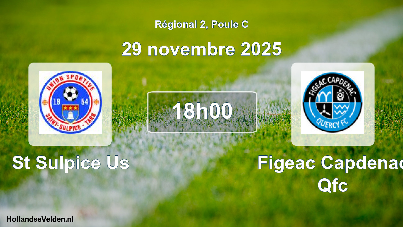 Geplande wedstrijd: St Sulpice Us - Figeac Capdenac Qfc (29 novembre 2025)