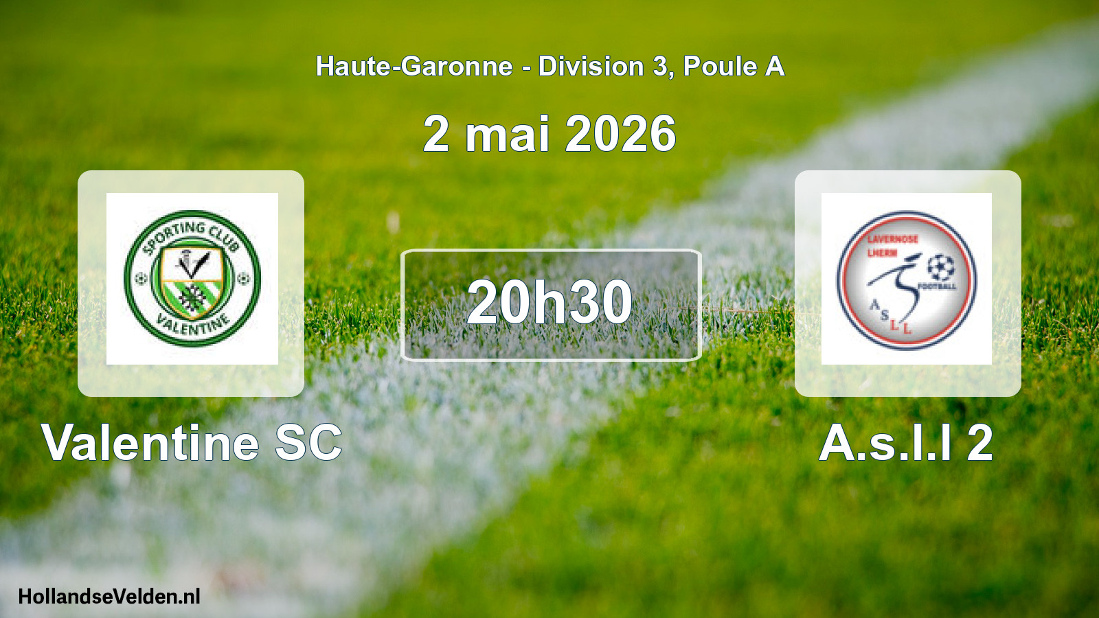 Scheduled Match: Valentine SC - A.s.l.l 2 (2 May 2026)
