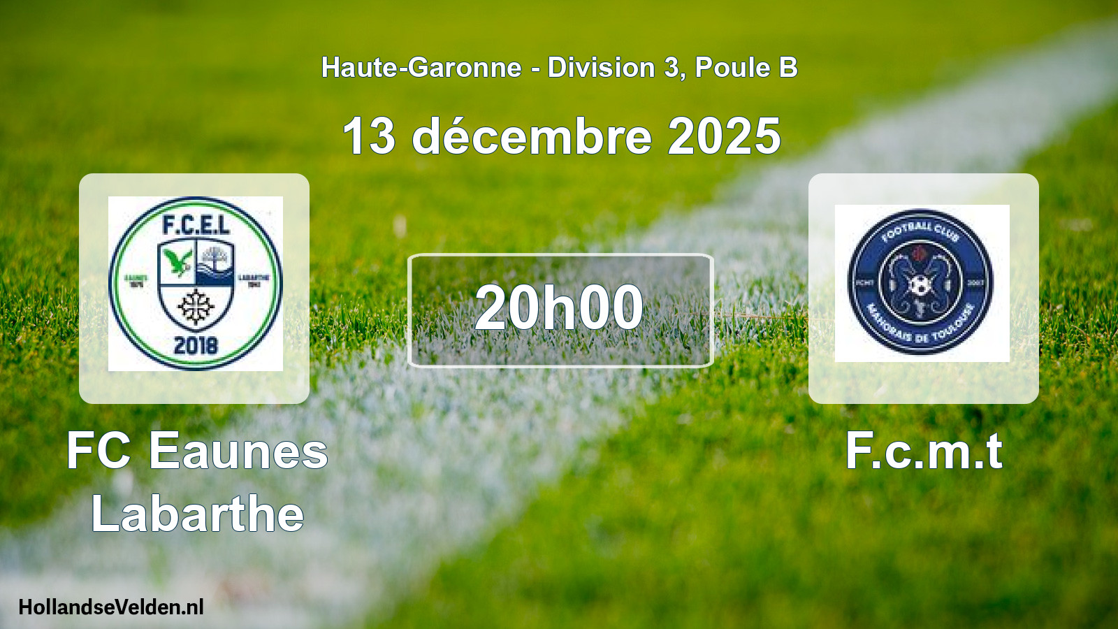 Match programmé: FC Eaunes Labarthe - F.c.m.t (8 novembre 2025)