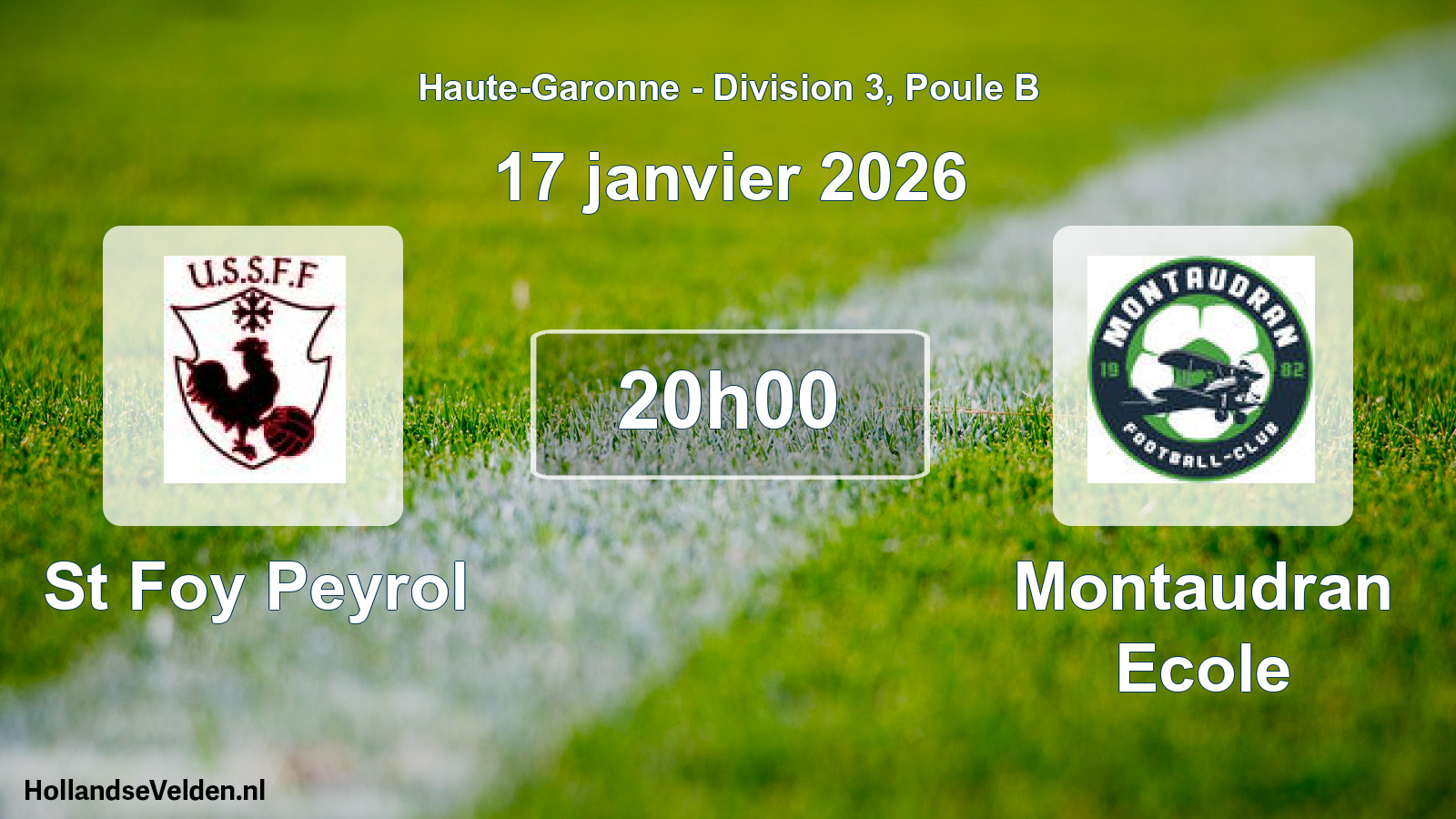 Scheduled Match: St Foy Peyrol - Montaudran Ecole (17 January 2026)