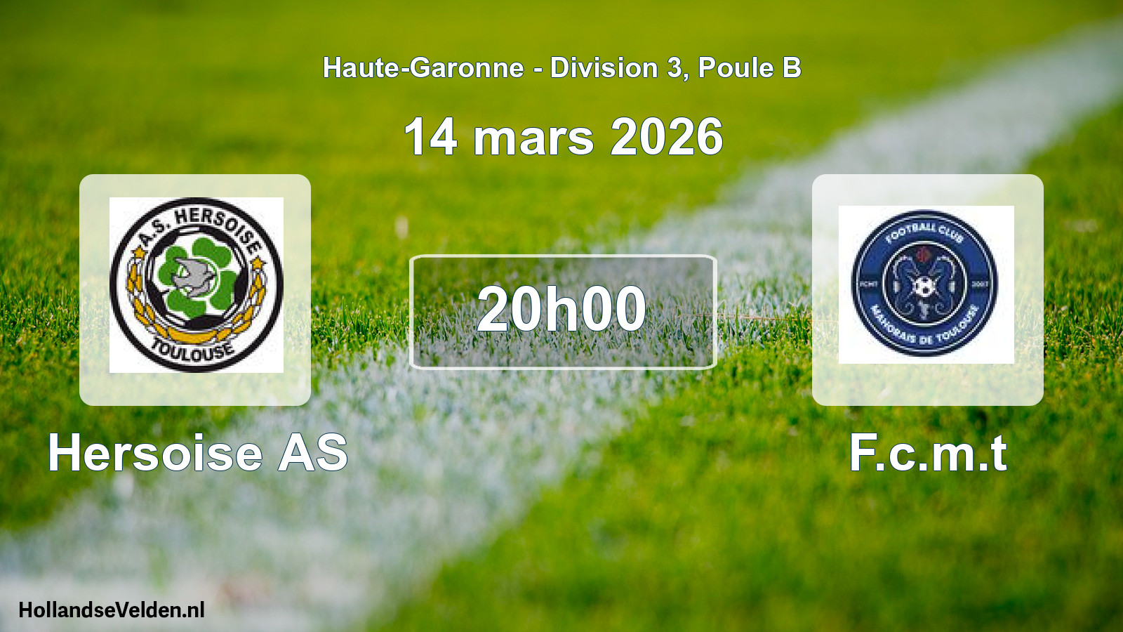 Match programmé: Hersoise AS - F.c.m.t (14 mars 2026)