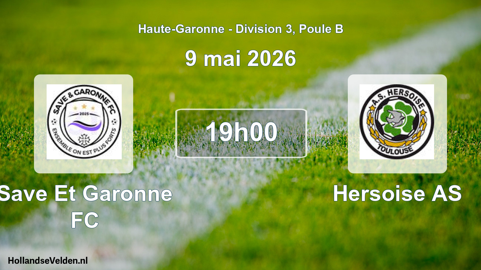 Match programmé: Save Et Garonne FC - Hersoise AS (9 mai 2026)