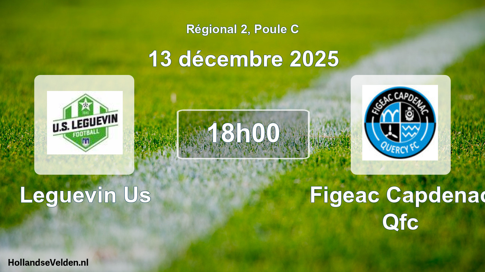 Geplande wedstrijd: Leguevin Us - Figeac Capdenac Qfc (13 december 2025)