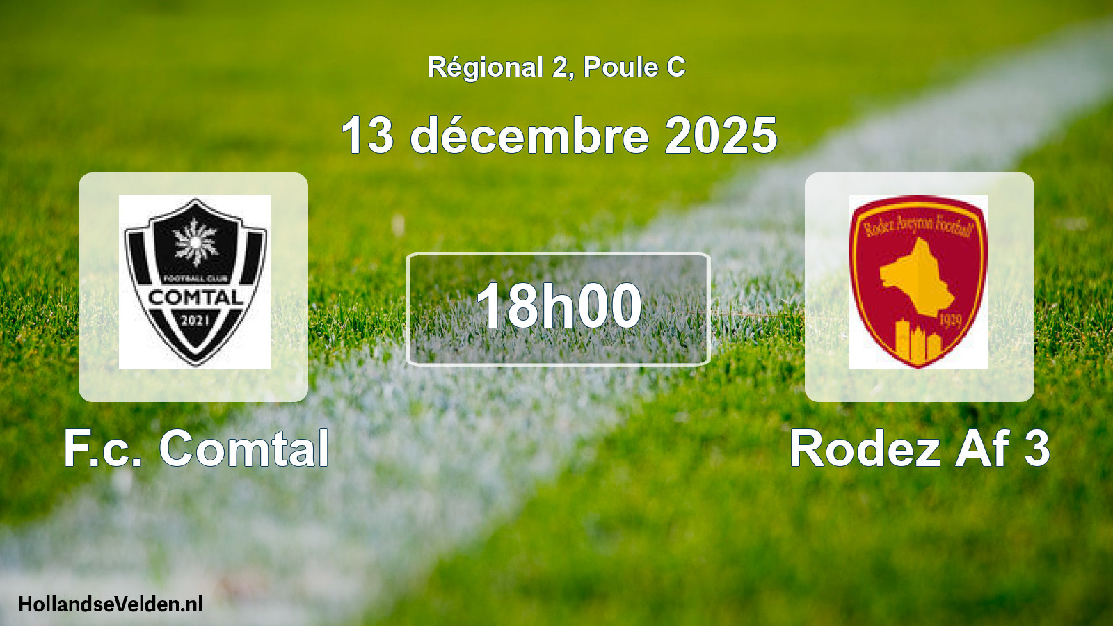 Geplande wedstrijd: F.c. Comtal - Rodez Af 3 (13 december 2025)