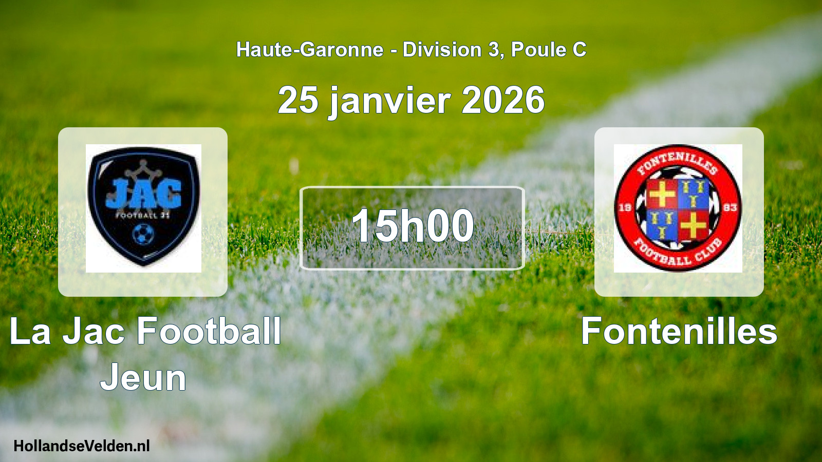 Scheduled Match: La Jac Football Jeun - Fontenilles (25 January 2026)