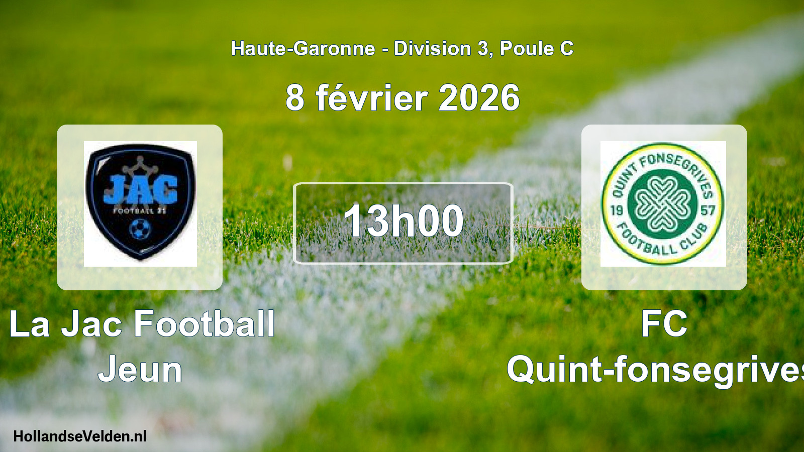 Scheduled Match: La Jac Football Jeun - FC Quint-fonsegrives (8 February 2026)