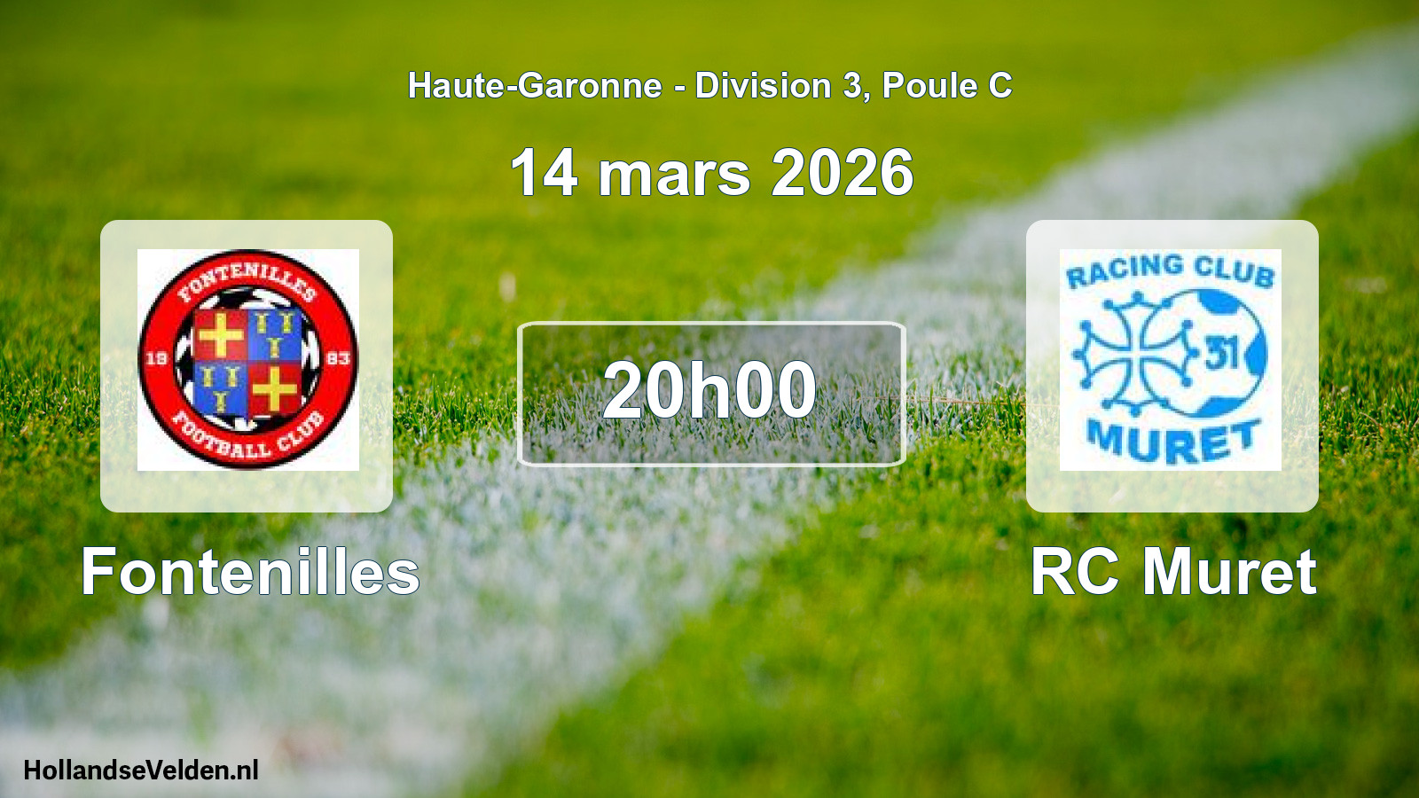 Match programmé: Fontenilles - RC Muret (14 mars 2026)