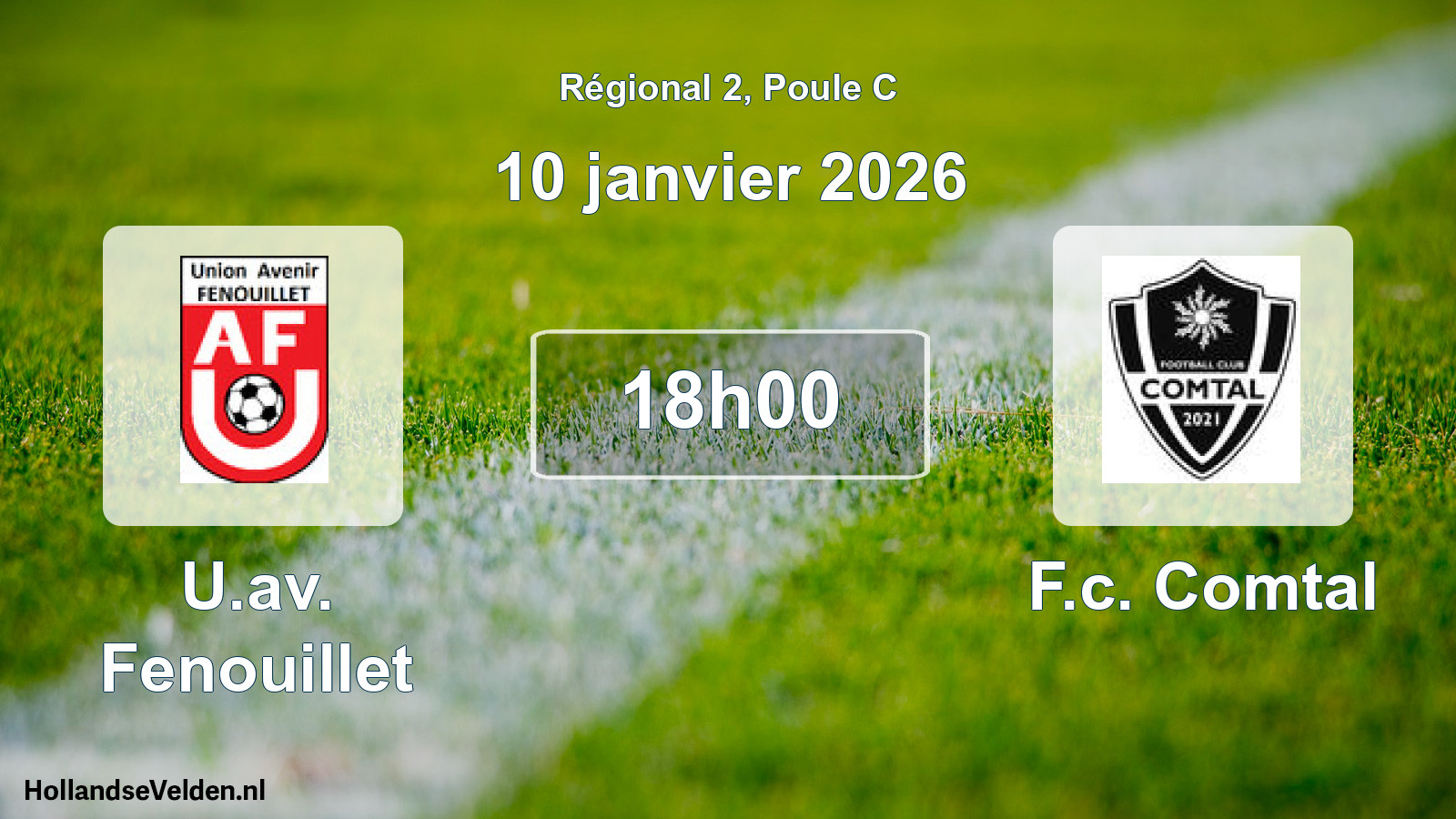 Geplande wedstrijd: U.av. Fenouillet - F.c. Comtal (10 janvier 2026)