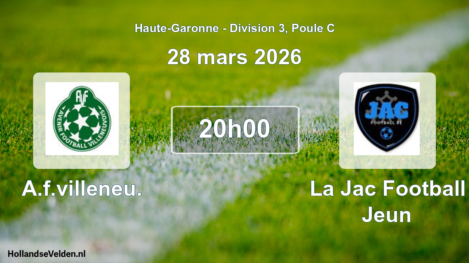 Scheduled Match: A.f.villeneu. - La Jac Football Jeun (28 March 2026)
