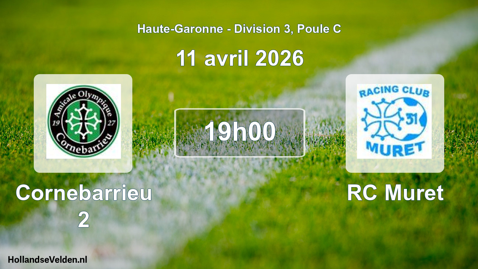 Scheduled Match: Cornebarrieu 2 - RC Muret (11 April 2026)