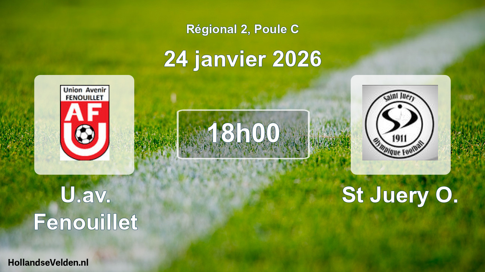 Geplande wedstrijd: U.av. Fenouillet - St Juery O. (24 janvier 2026)