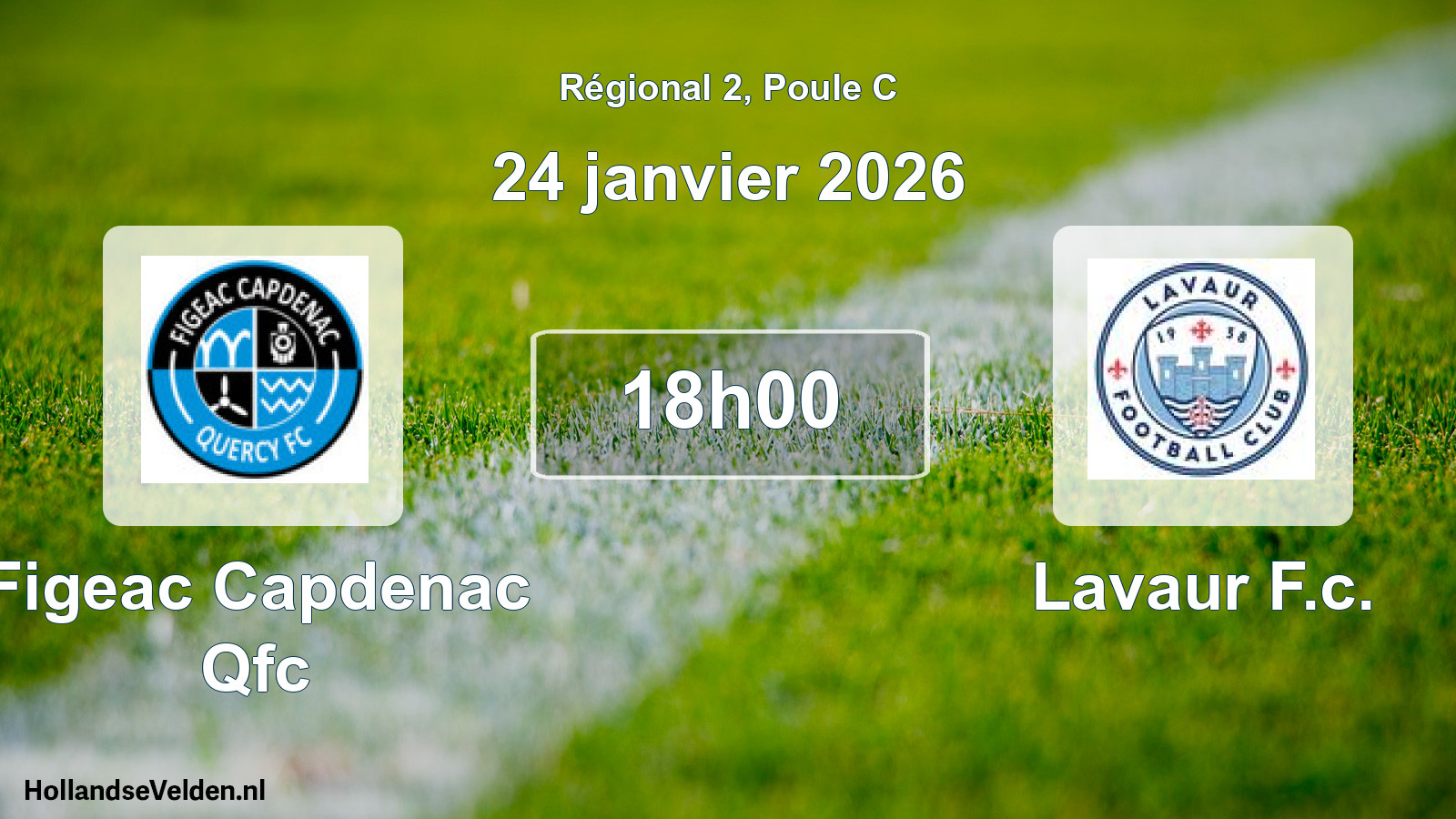 Scheduled Match: Figeac Capdenac Qfc - Lavaur F.c. (24 January 2026)
