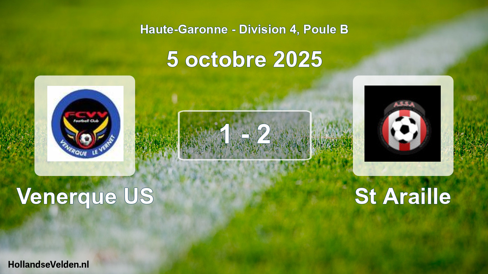 Total number of matches played: Venerque US - St Araille 1 - 2 (5 October 2025)