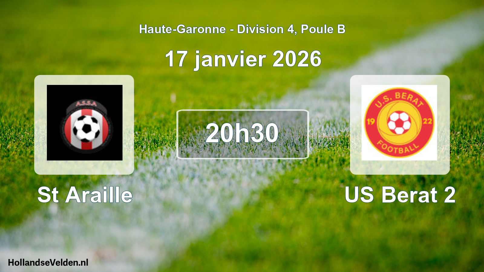Scheduled Match: St Araille - US Berat 2 (17 January 2026)