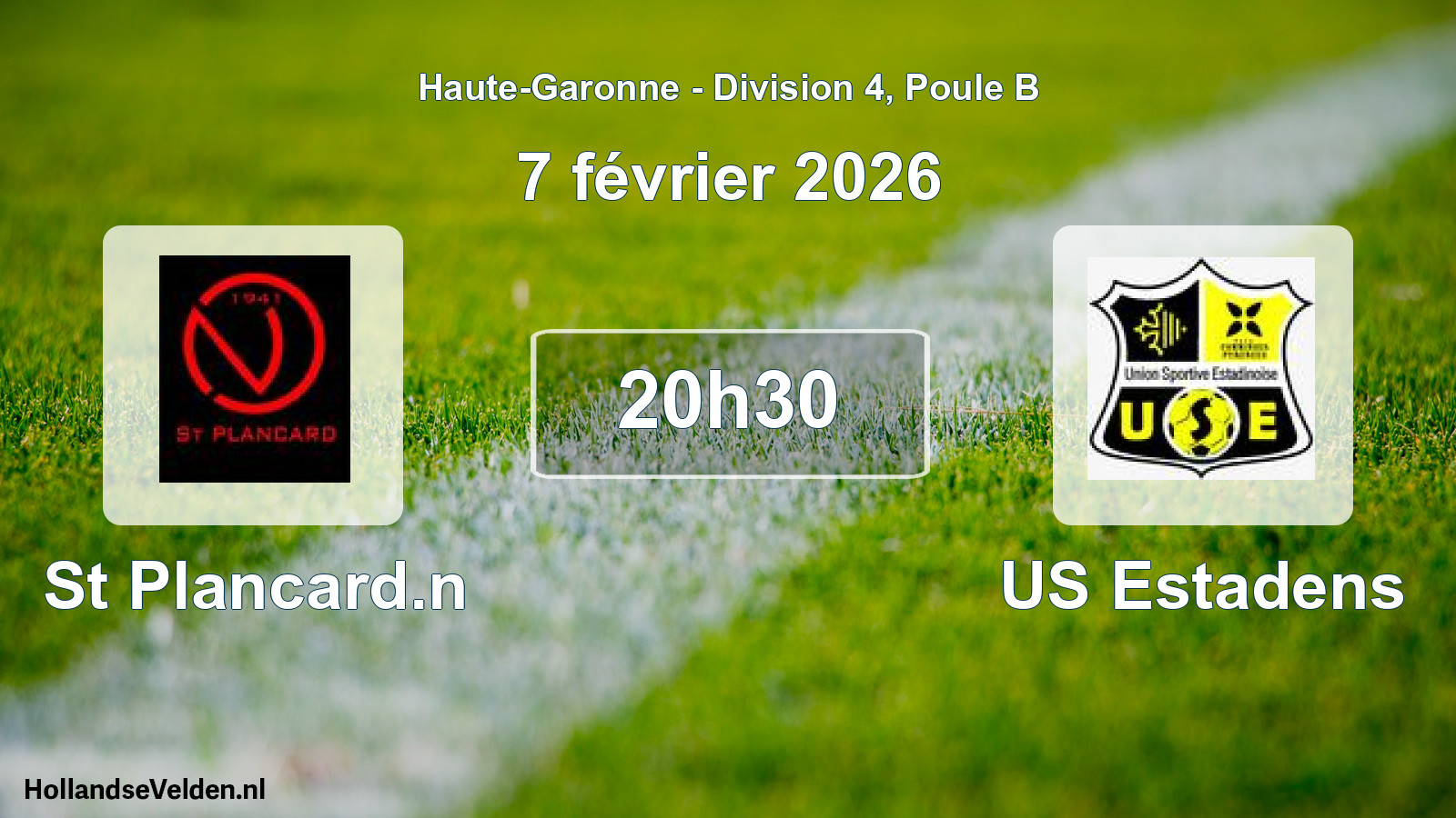 Match programmé: St Plancard.n - US Estadens (7 février 2026)