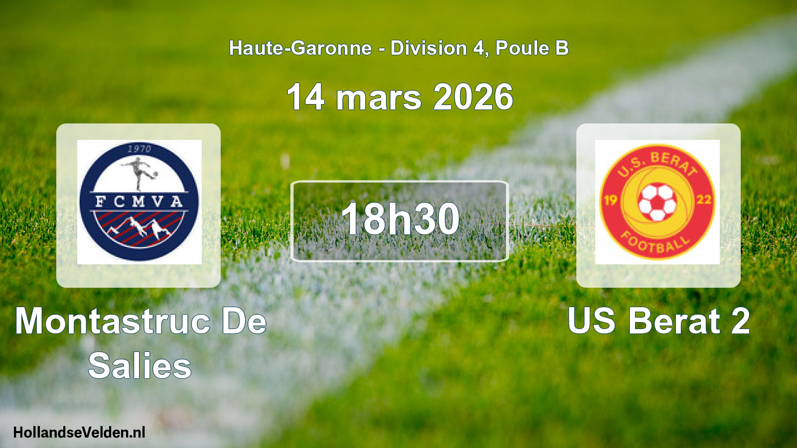 Scheduled Match: Montastruc De Salies - US Berat 2 (14 March 2026)