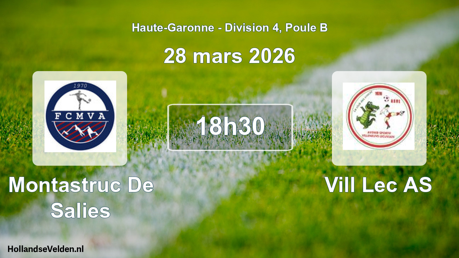Scheduled Match: Montastruc De Salies - Vill Lec AS (28 March 2026)