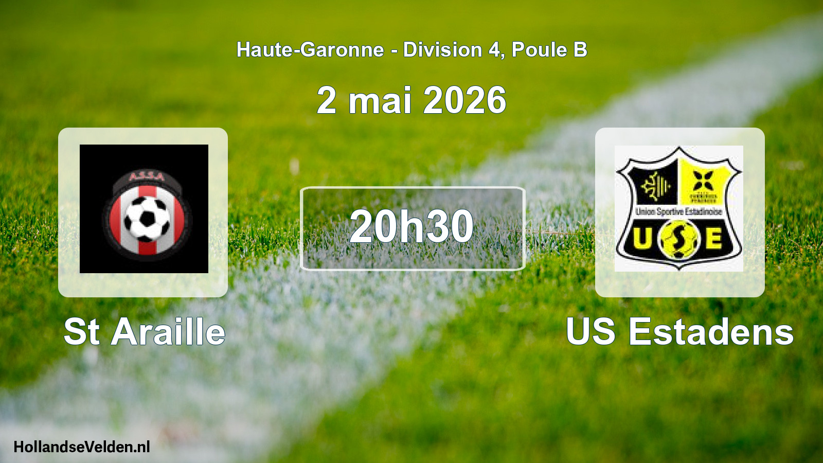 Match programmé: St Araille - US Estadens (2 mai 2026)