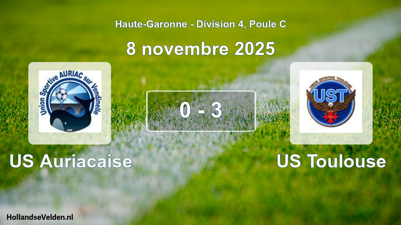 Total number of matches played: US Auriacaise - US Toulouse 0 - 3 (8 November 2025)