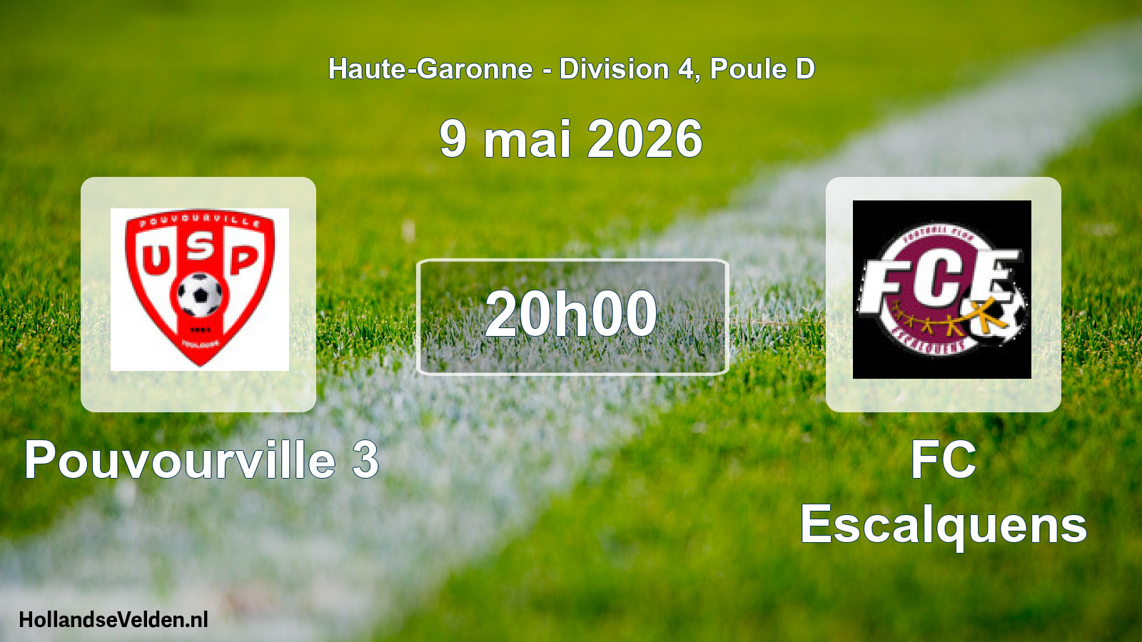 Scheduled Match: Pouvourville 3 - FC Escalquens (9 May 2026)