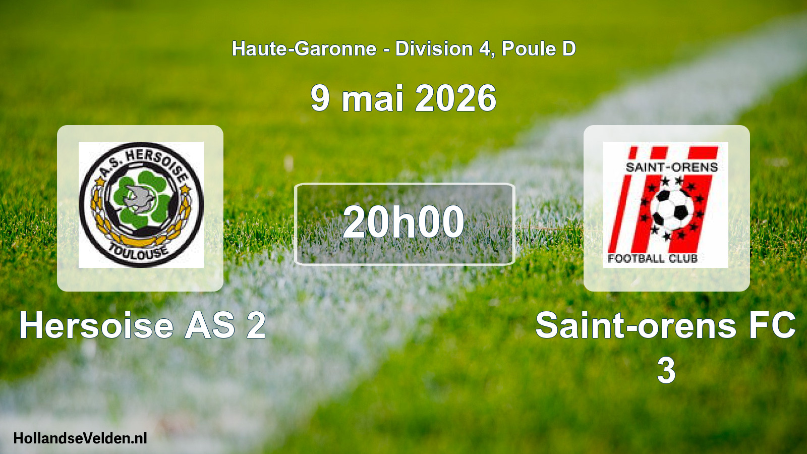 Scheduled Match: Hersoise AS 2 - Saint-orens FC 3 (9 May 2026)