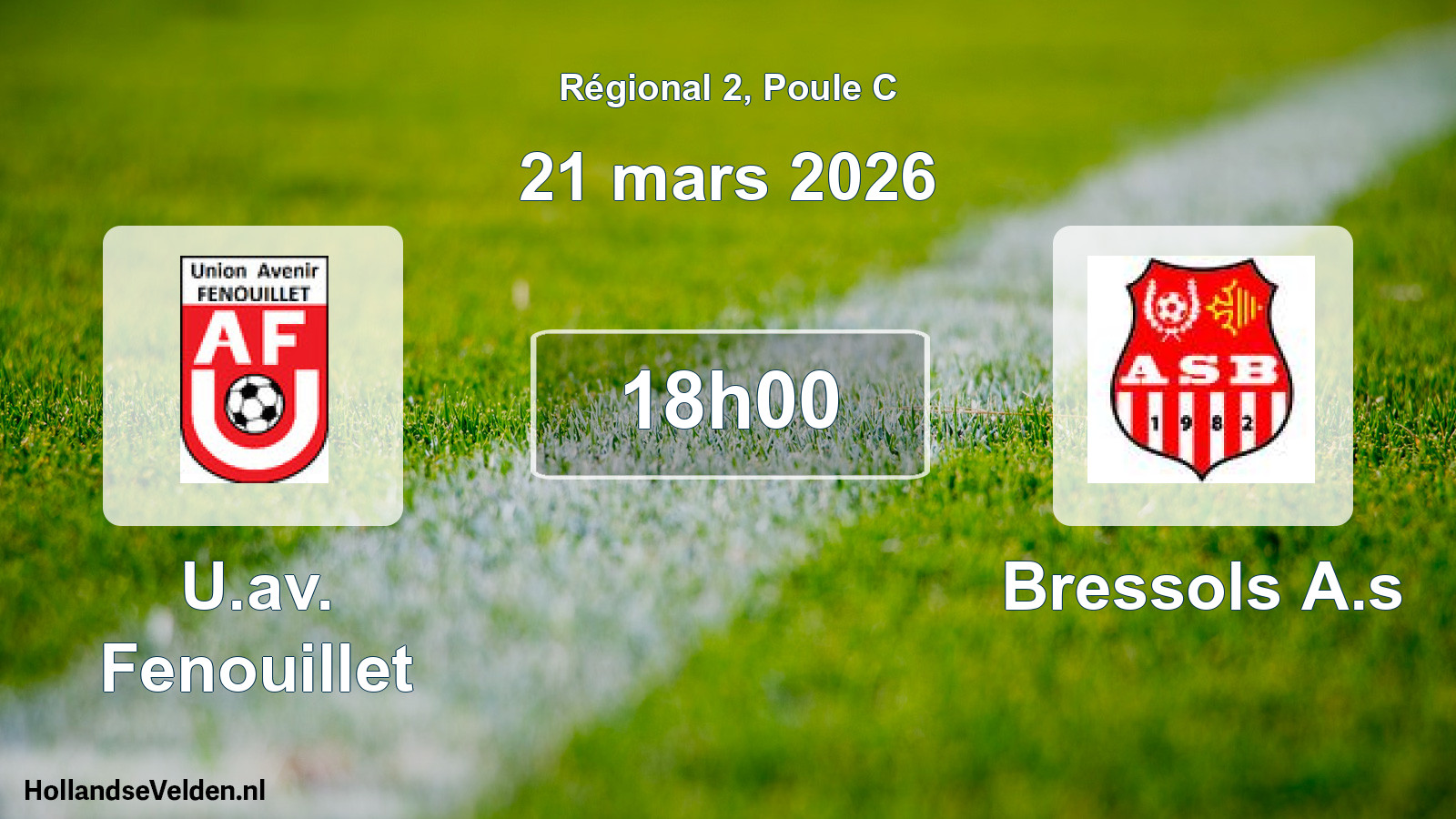 Geplande wedstrijd: U.av. Fenouillet - Bressols A.s (21 mars 2026)