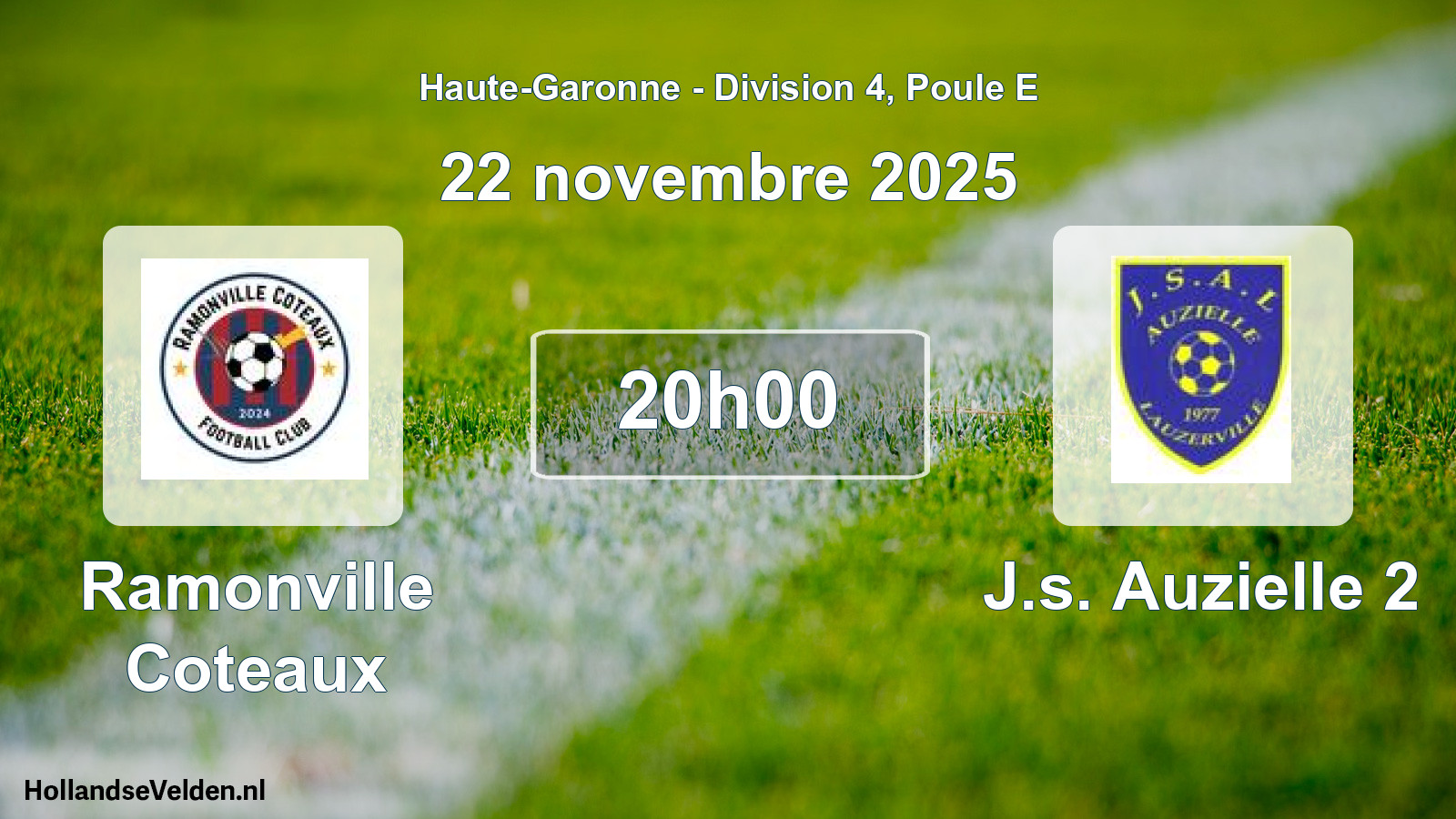 Scheduled Match: Ramonville Coteaux - J.s. Auzielle 2 (8 November 2025)