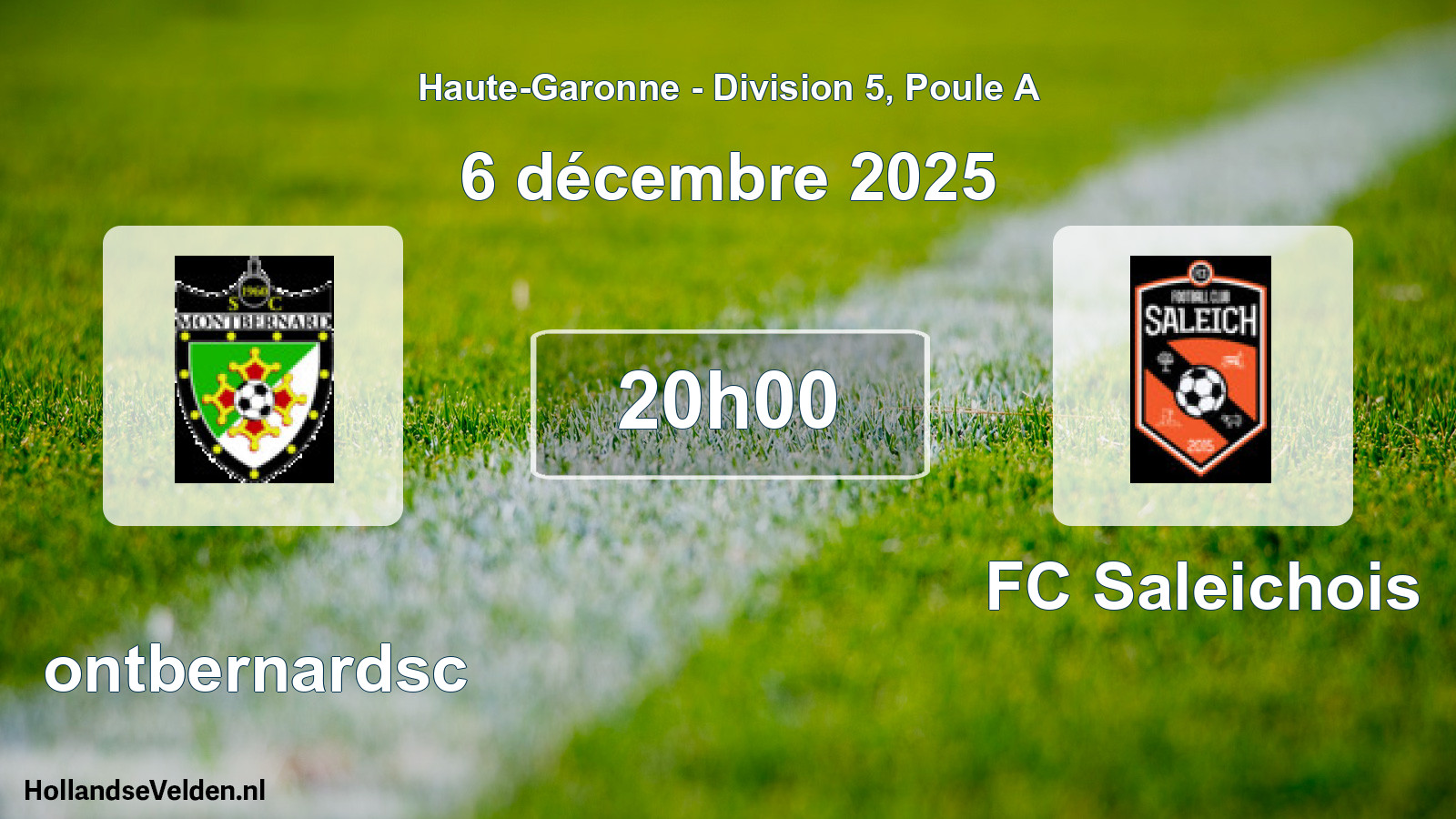 Scheduled Match: Montbernardsc - FC Saleichois (6 December 2025)