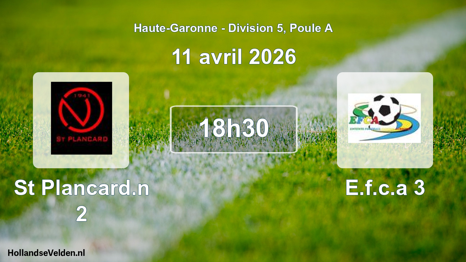 Scheduled Match: St Plancard.n 2 - E.f.c.a 3 (11 April 2026)