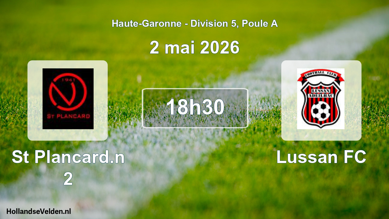 Geplande wedstrijd: St Plancard.n 2 - Lussan FC (2 mei 2026)