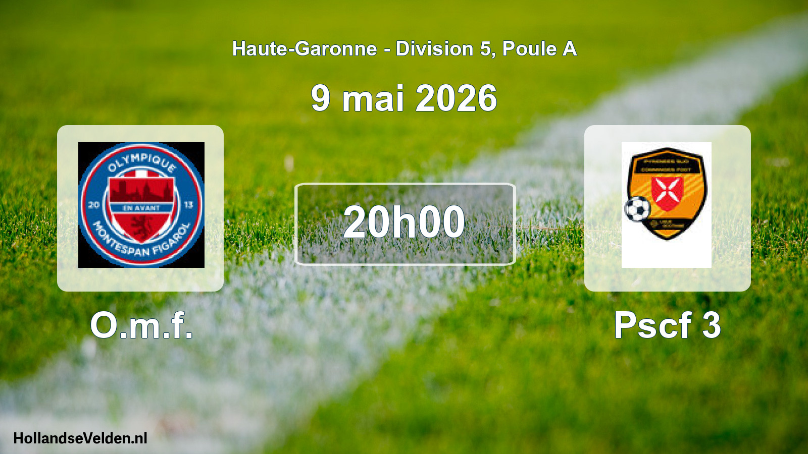 Scheduled Match: O.m.f. - Pscf 3 (9 May 2026)
