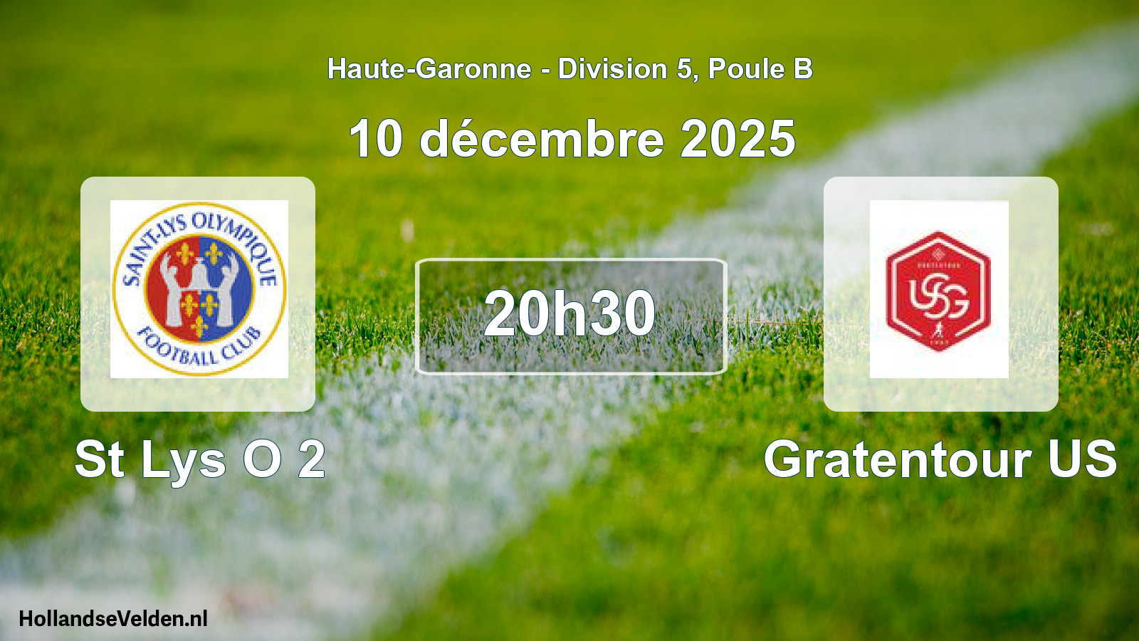Scheduled Match: St Lys O 2 - Gratentour US (15 November 2025)