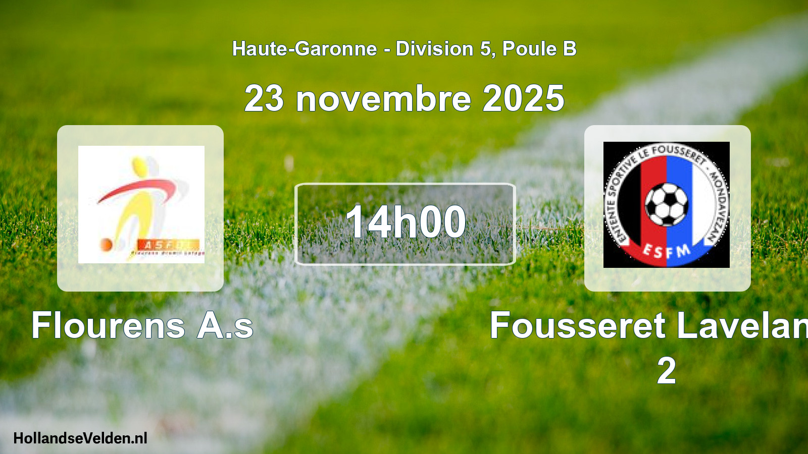 Scheduled Match: Flourens A.s - Fousseret Lavelanet 2 (23 November 2025)