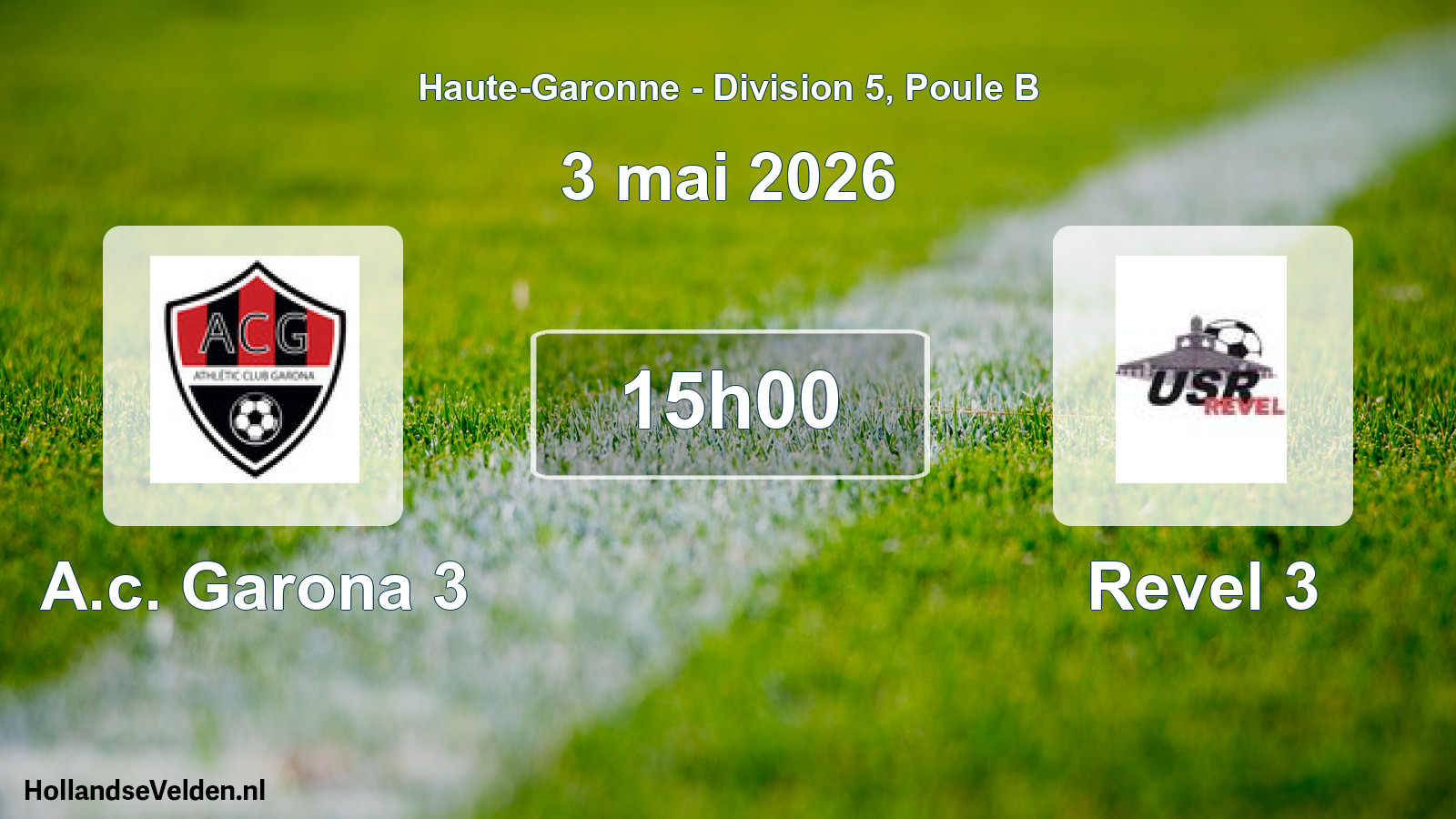 Scheduled Match: A.c. Garona 3 - Revel 3 (3 May 2026)