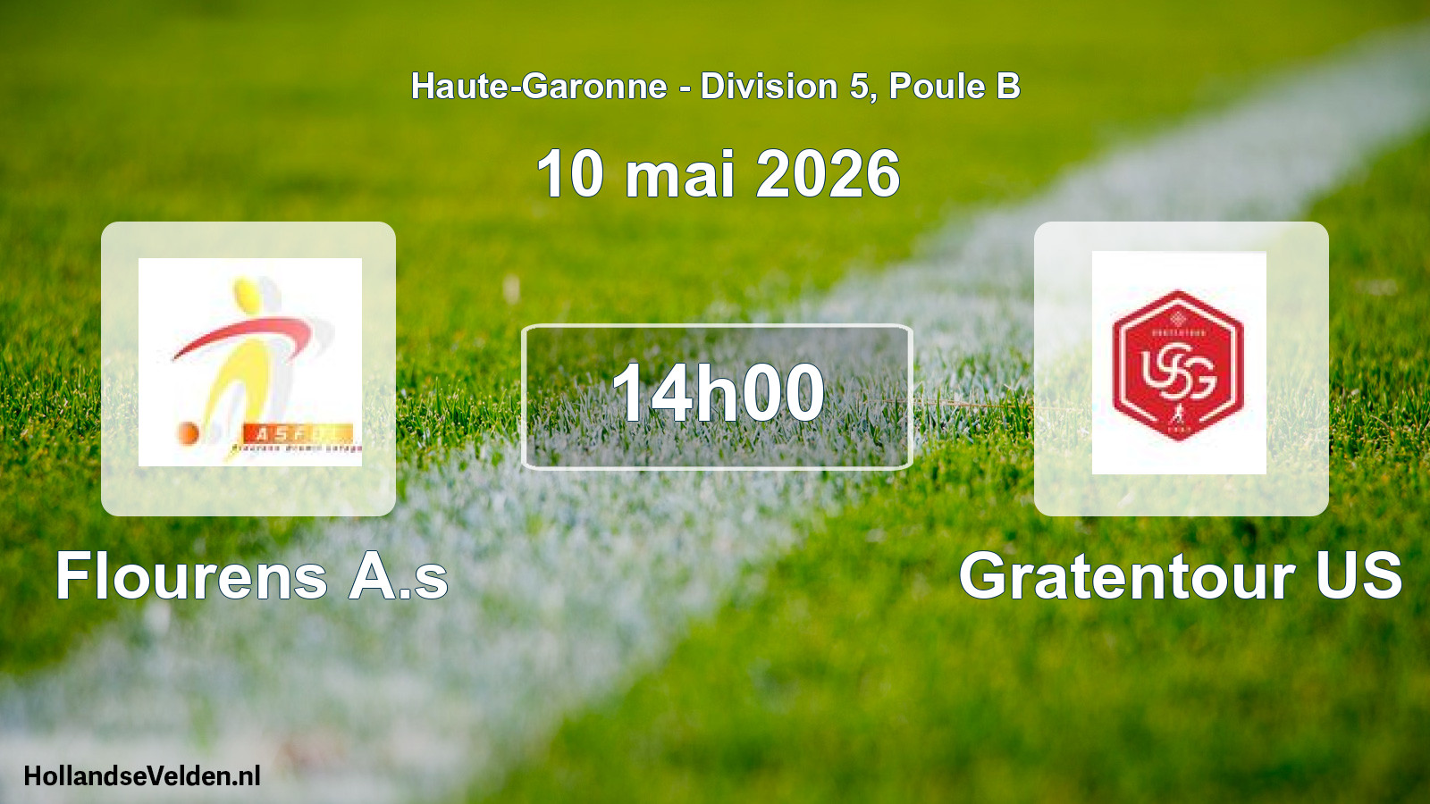Scheduled Match: Flourens A.s - Gratentour US (10 May 2026)