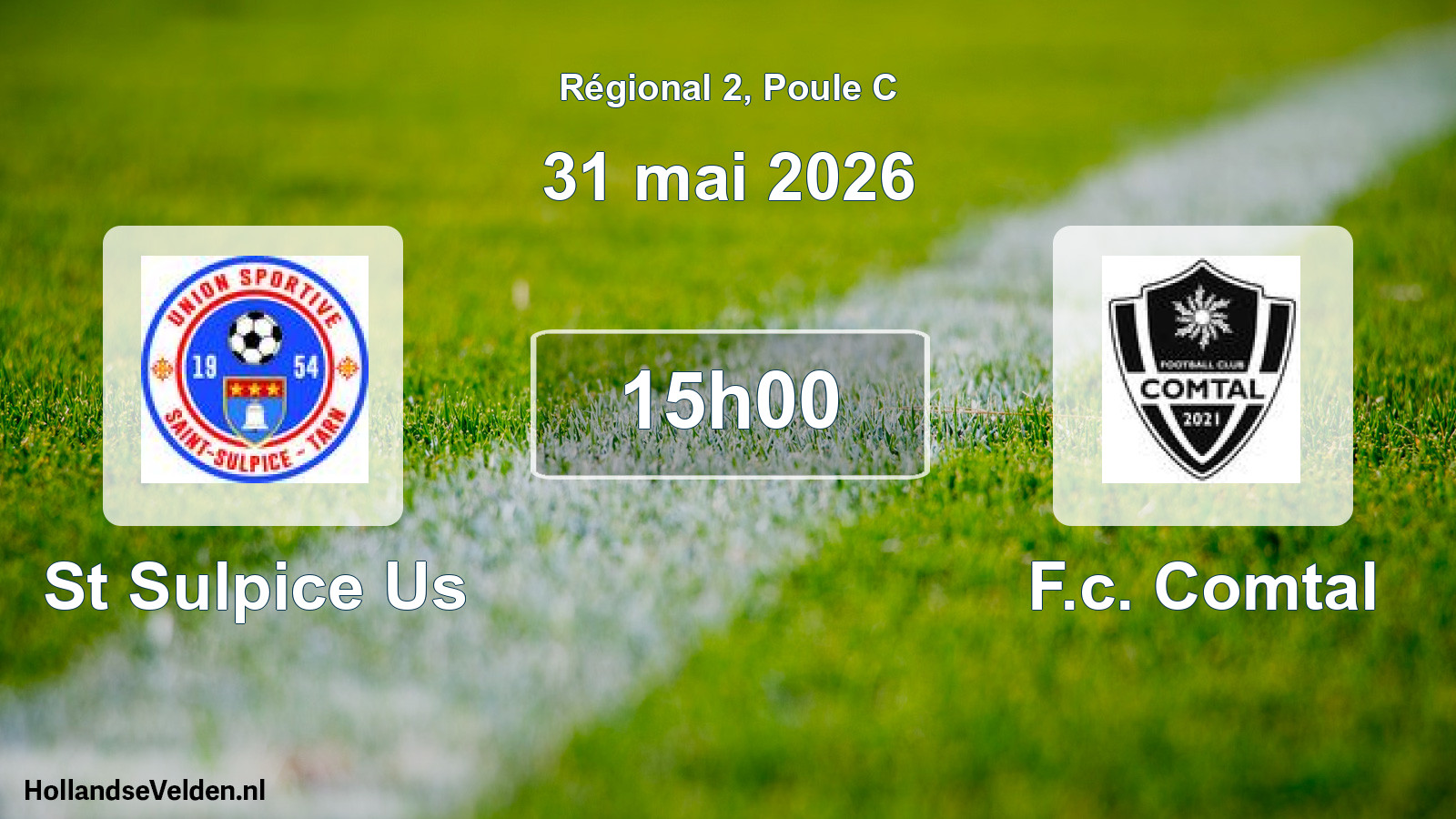 Scheduled Match: St Sulpice Us - F.c. Comtal (31 May 2026)